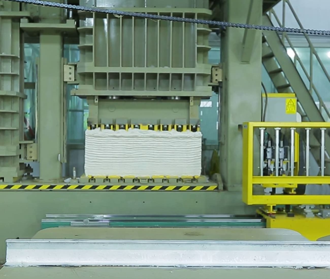 Máquina prensadora de balas hidráulica de algodón