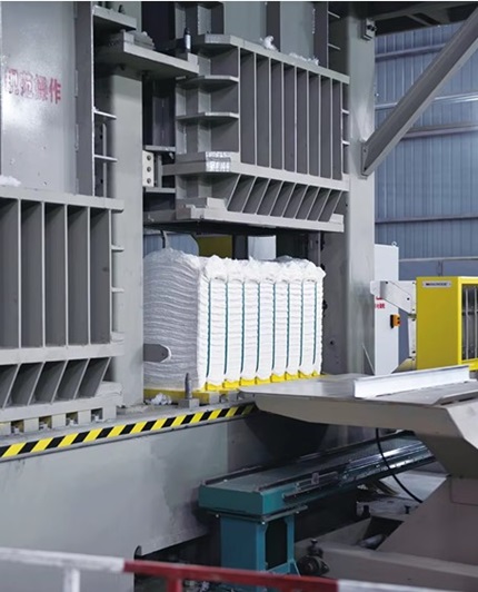 Máquina de prensa de fardos de algodão