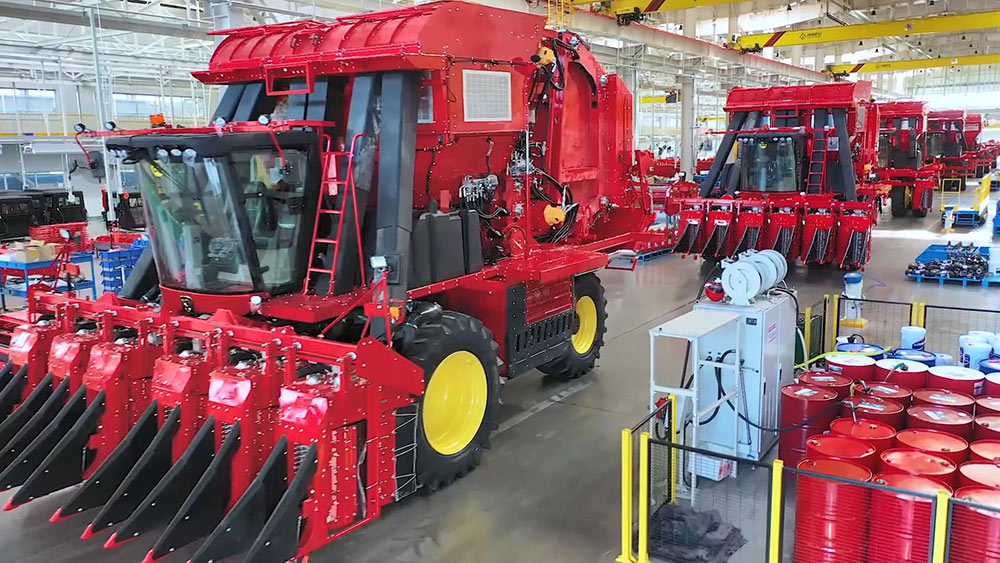 Dreireihiger Baumwollpflücker