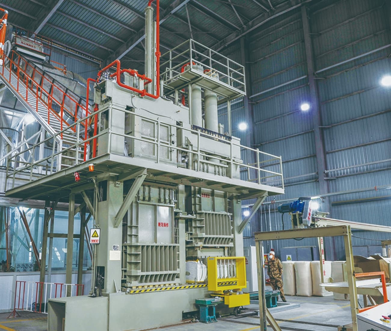 Máquina prensadora de balas hidráulica de algodón